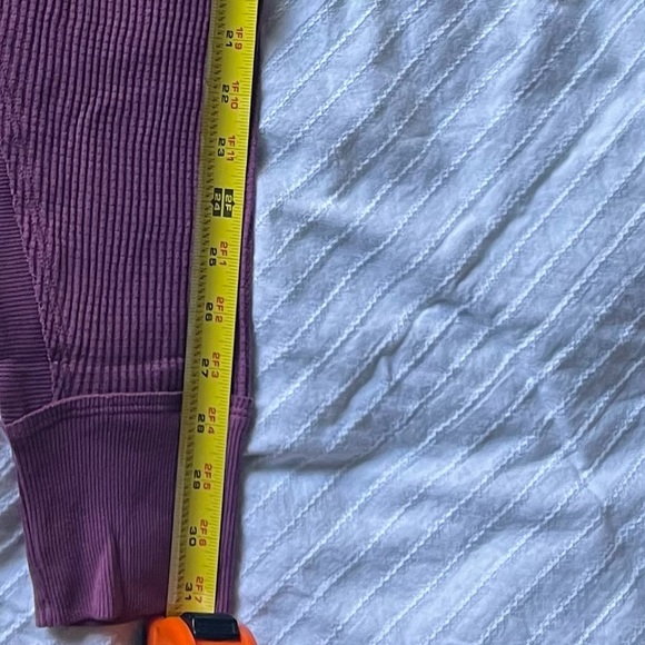 NWT Free People Santa Clara waffle thermal in Mulberry, large, 100% cotton - Picture 10 of 12